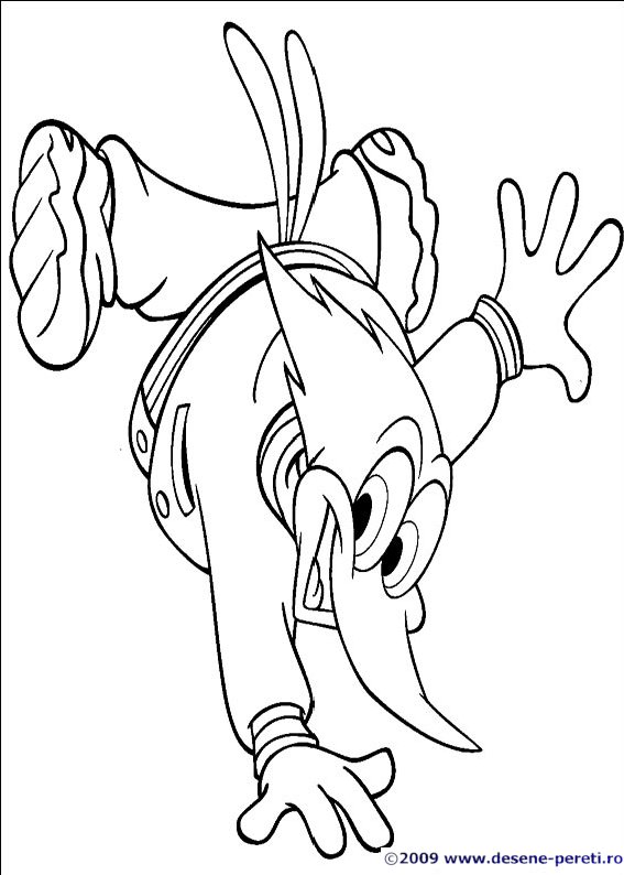 ciocanitoarea woody desene colorat